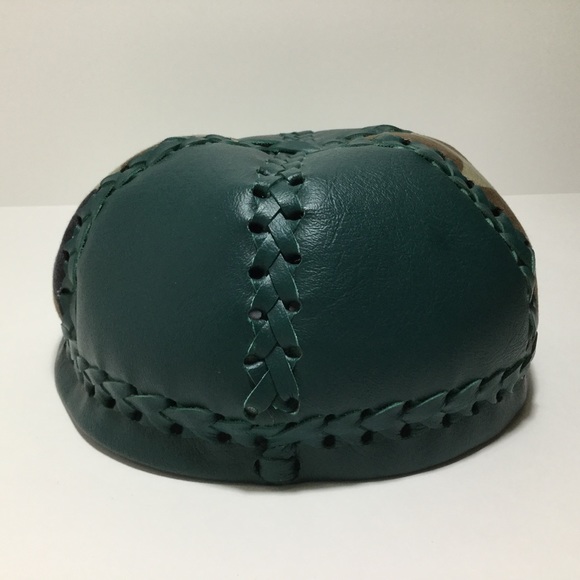Handmade vegan leather hat---Camouflage - Picture 4 of 5